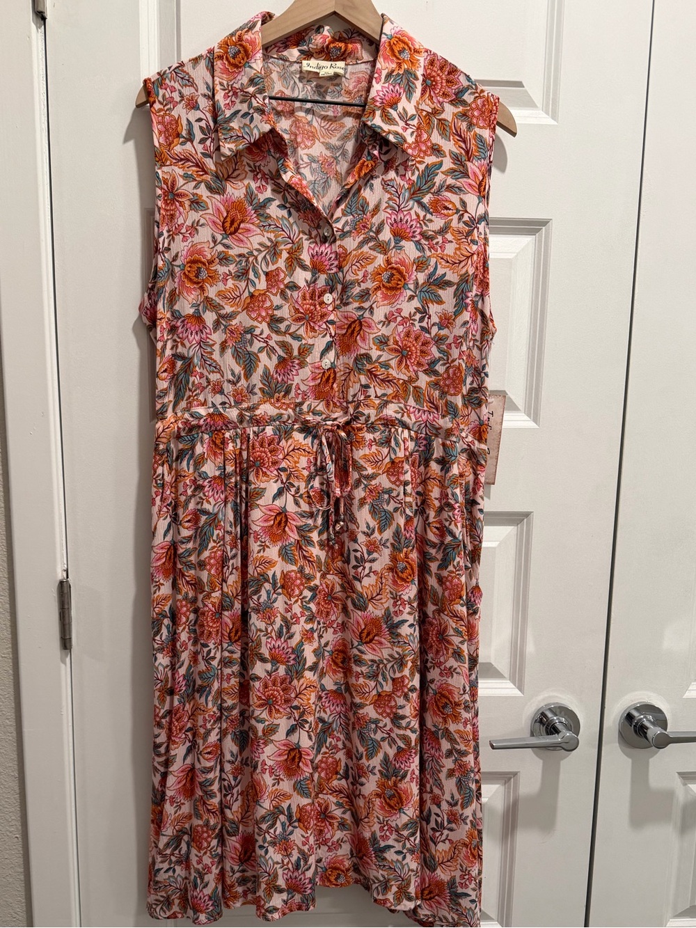NWT Women’s Indigo Rose Sleeveless Floral Dress, Sz. XL!!